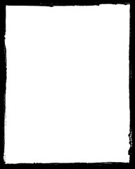 White shape on black background abstract blank