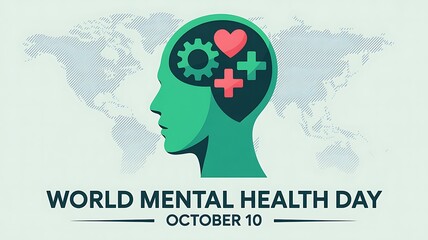 Global Mental Wellness: Mind, Heart, and Health Icon