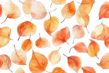 Obraz premium Floral seamless pattern leaves leaf illustration.