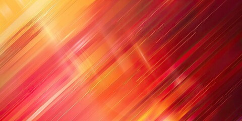 Obraz premium Abstract diagonal lines of orange, red, and yellow blend into a gradient effect. Bright highlights add depth