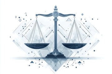 Libra Zodiac Sign Isolated On White Background. Horoscope. Libra Horoscope Symbol. Astrological Libra Design. Libra Sign Icon. Detailed Libra Zodiac Emblem Isolated. Astrology.