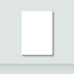 Vertical Canvas Wall Mockup