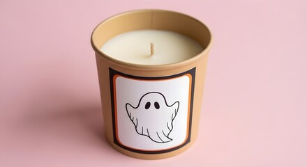 Eco-Friendly Halloween Theme Candle with Sustainable Packaging