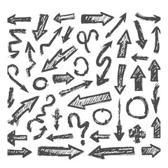 Hand Drawn Arrows and Symbols Sketch in Pencil Style Illustrating Direction Confusion and Decision Making