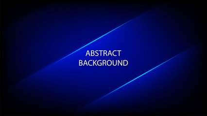 Abstract blue background with glowing diagonal lines and dark gradient design for modern digital wallpaper or graphic presentation