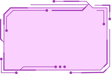Cyberpunk Frame Purple Tech Style