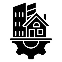 Infrastructure Glyph Icon