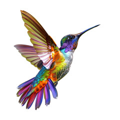 hummingbird on a white