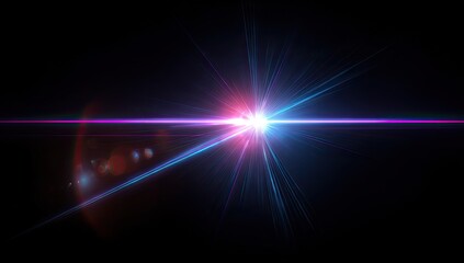 Fototapeta premium Bright light burst with lens flares