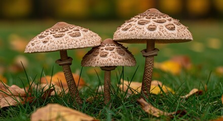 mushroom in the grass