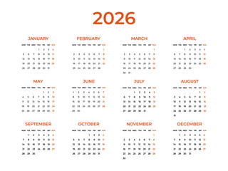 Calendar 2026 Year