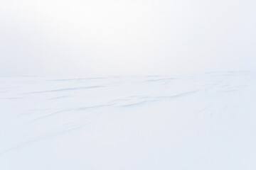 Minimal Snow Landscape with White Texture