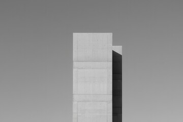 Minimal Concrete Tower Architecture