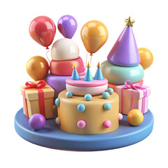 birthday cake with candles