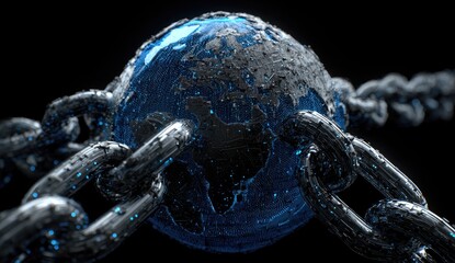 Earth chained in heavy metal