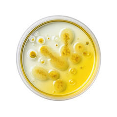 Oil and liquid, swirling in a dish