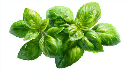 Fototapeta premium fresh basil leaves