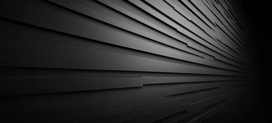 Abstract dark gray wall with angled parallel lines
