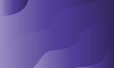 Deep Purple Gradient Waves with Smooth Flowing Curves Forming Elegant Abstract Modern Digital Background