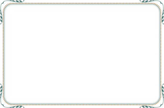 Elegant Green and Golden Decorative Frame with Floral Ornaments. 953 - Powered by Adobe