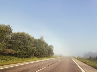Fototapeta premium road in fog