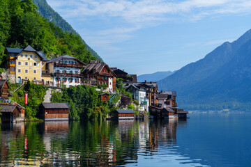 Fototapeta premium village on the lake