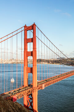 Golden gate bridge and bay, San Francisco, California, USA