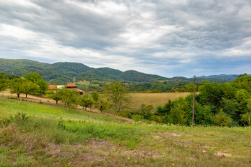 Rural area in a mountainous region in the Balkans