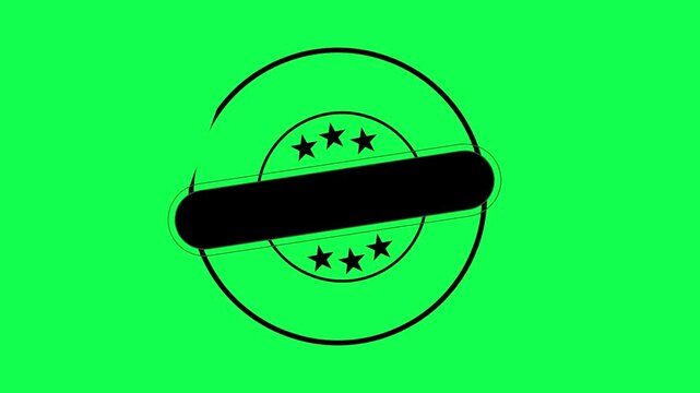 4K green screen footage of 3 blank stamp templates with no text, ideal for customizable overlays, branding visuals, and editable content creation.