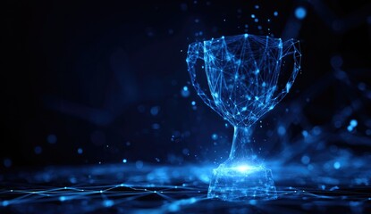 Abstract digital trophy