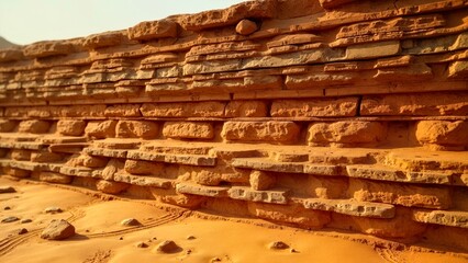 Naklejka premium The natural scenery of the desert