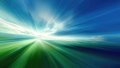 Obraz premium Abstract burst of light, vibrant colors, motion blur