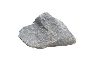 Fototapeta premium Natural Grey Stone Rock Isolated on Transparent Background