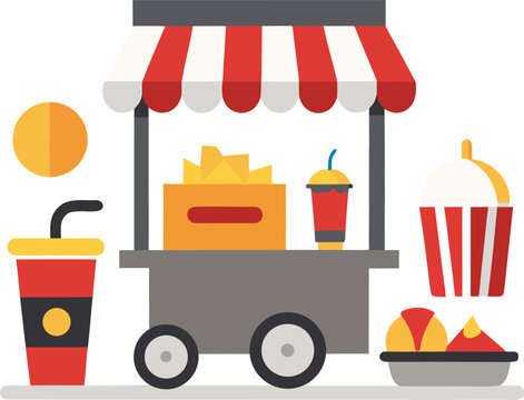 Concession stand with snacks and drinks