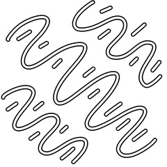 Abstract line curve black and white