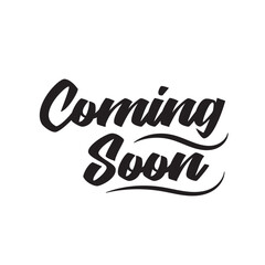 coming soon lettering. vector illustration