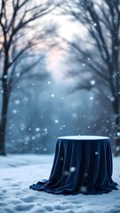 A moody vertical backdrop of a dark brown leather surface surrounded by red roses, a magnifying glass, and vintage writing accessories. Mystery and romance