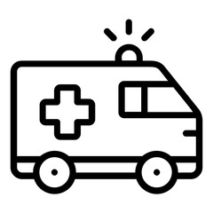 ambulance icon line