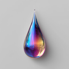 drop of water on white background