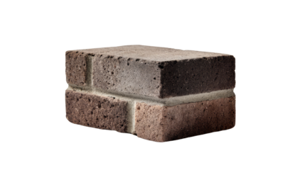 Brick's Sturdy Structure: Captivating a detailed image of a single brick, which showcases the material's textures and forms, highlighting construction and architectural elements.