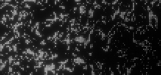 Festive White Lights Glittering Background for Christmas Celebrations