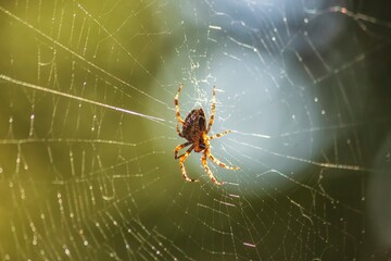 Spider web in the morning