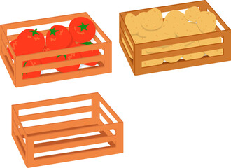 다양한 과일과 채소 일러스트