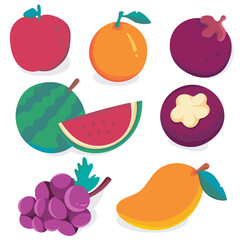 set of fruits