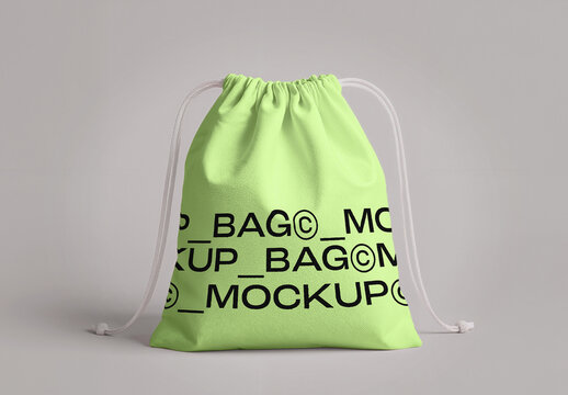 Drawstring Bag Mockup