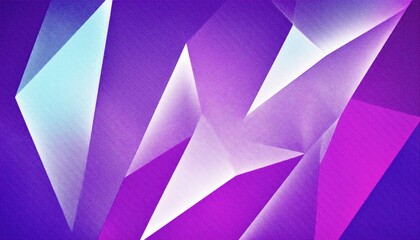 vivid purple geometric crystal shards abstract background for modern wallpaper banner or editorial design with glowing light gradients