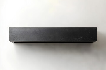black cabinet on white background