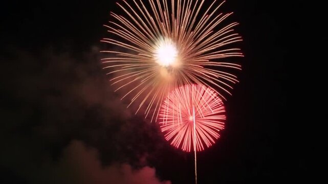 Fireworks as background