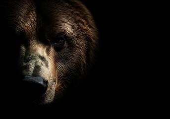 Fototapeta premium Closeup bear portrait