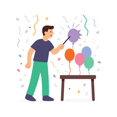 Fun Party Balloon Burst Challenge